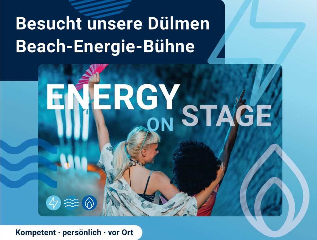 Flyer "Energy on Stage" für das Event Dülmen Beach